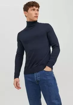 Свитер JJEEMIL ROLL NECK Jack & Jones, темно-синий пиджак