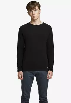 Свитер JJEHILL CREW NECK NOOS Jack & Jones, черный