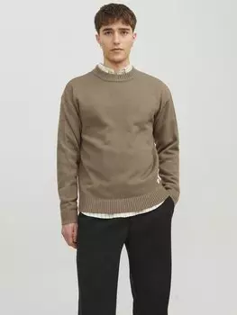 Свитер Jjejack Knit Crew Neck Jack & Jones, цвет otter