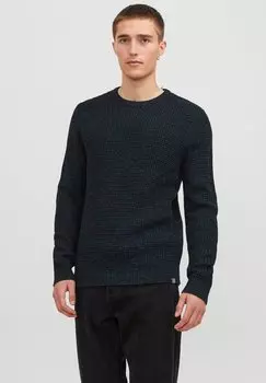 Свитер JJEWILLIAM CREW NECK Jack & Jones, темно-синий блейзер с детализацией