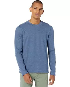 Свитер Johnston & Murphy Reversible Long Sleeve Crew Neck, цвет Blue/Light Grey