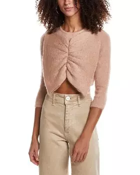 Свитер JoosTricot Bow из мохера и смесового шелка, розовый