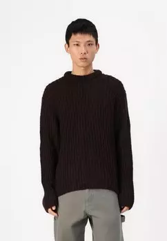 Свитер JORWINTER CREW NECK Jack & Jones, темно-коричневый