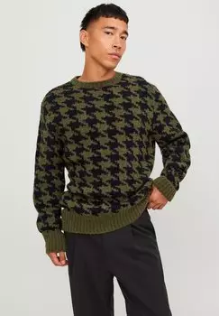 Свитер JPRBLUFREDDY CREW NECK Jack & Jones, зимний мох