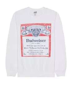 Свитер Junk Food Budweiser Label, белый