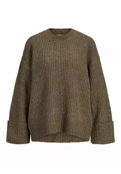 Свитер JXELLINORA CREW NECK JJXX, коричневый