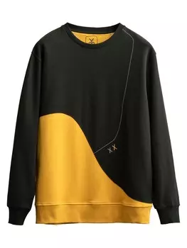 Свитер Kaft Sweatshirt Flowinga, цвет yellow/dark green