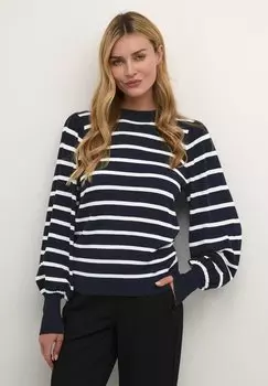 Свитер Kamala Kaffe, цвет midnight marine chalk stripe