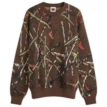 Свитер камуфляжной вязки Good Morning Tapes, хаки