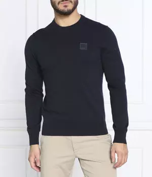 Свитер Канован Regular fit Boss Orange, синий