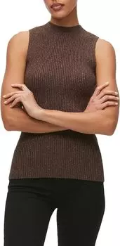 Свитер Kara Mock Neck Shell Top Michael Stars, цвет Chestnut