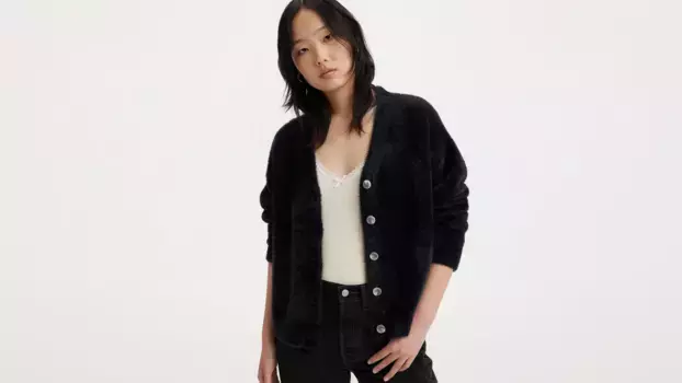 Свитер-кардиган галереи Levi's, цвет Caviar - Black