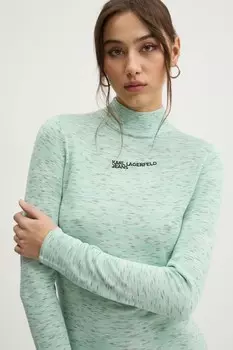 Свитер Karl Lagerfeld Jeans, зеленый