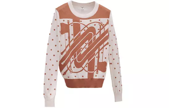 Свитер кашемировый Hermes, оранжевый