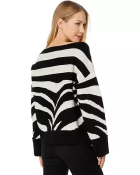 Свитер Kate Spade New York Bold Zebra Sweater, черный