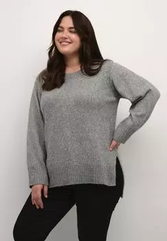 Свитер KCOLLA Kaffe Curve, серый меланж