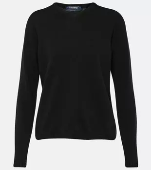 Свитер Kenya из шерсти и кашемира с V-образным вырезом 'S Max Mara, черный