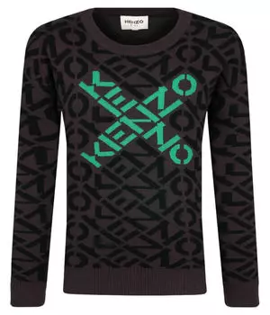 Свитер Kenzo Kids Regular Fit, фиолетовый