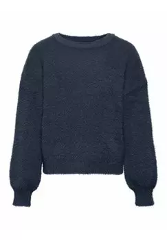 Свитер Kids ONLY, платье синего цвета