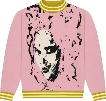 Свитер KidSuper Faces Sweater 'Pink', розовый