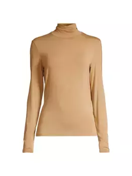 Свитер Kiku из шелковой смеси с высоким воротником Weekend Max Mara, слоновая кость