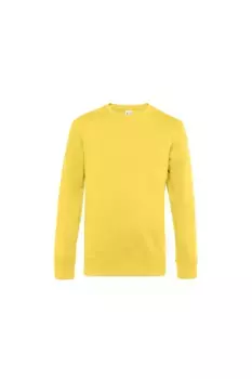Свитер King с круглым вырезом B&C, желтый