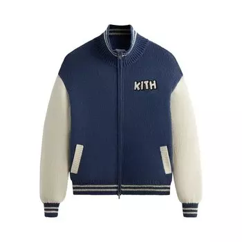 Свитер Kith For Mickey & Friends Wyona Full Zip 'Heather Indigo', разноцветный