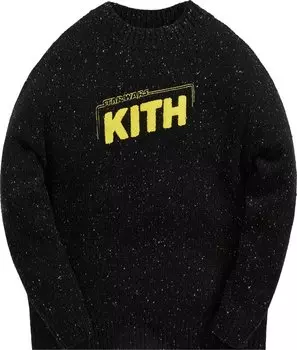 Свитер Kith For Star Wars Galaxy Crewneck Sweater 'Black', черный