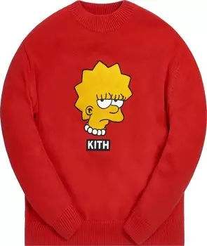 Свитер Kith For The Simpsons Lisa Intarsia Sweater 'Red', красный