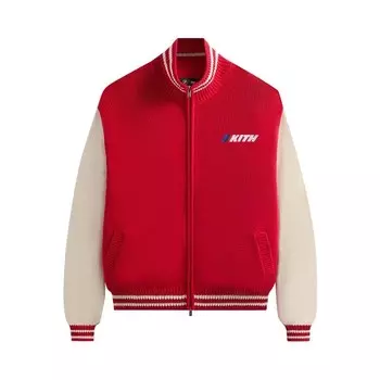 Свитер Kith x BMW Wyona Full Zip Sweater Cinnabar, красный