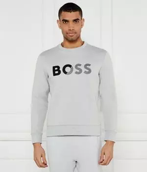 Свитер классный. Regular fit Boss Green, серый