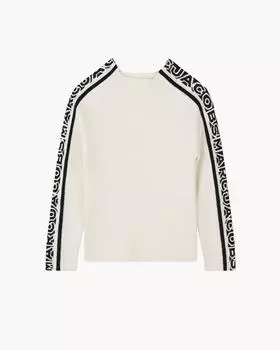 Свитер Knitlogo Marc Jacobs, слоновая кость