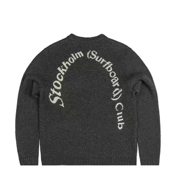 Свитер knitted logo sweater Stockholm Surfboard Club, черный
