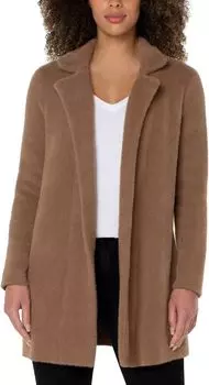 Свитер-кодиган с открытой передней частью Liverpool Los Angeles, цвет Camel