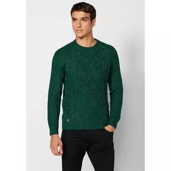 Свитер Koroshi 2321TR34 Round Neck, зеленый