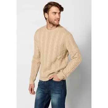 Свитер Koroshi 2321TR63 Round Neck, бежевый