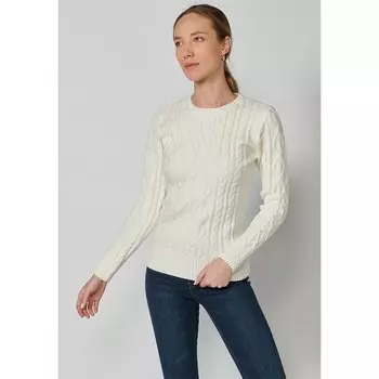 Свитер Koroshi 2322TR42 Round Neck, белый