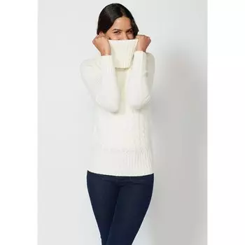 Свитер Koroshi 2322TR75 Turtle Neck, белый
