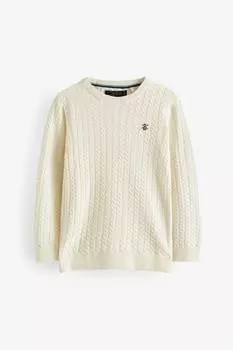 Свитер косичкой с круглым вырезом Next