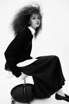 Свитер косой вязки H&M, черный