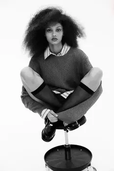 Свитер косой вязки H&M, серый