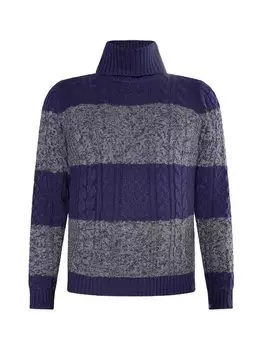 Свитер косой вязки Mo, серый