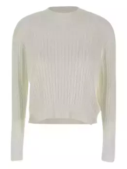Свитер косой вязки Peuterey, белый