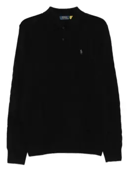 Свитер косой вязки POLO RALPH LAUREN, черный