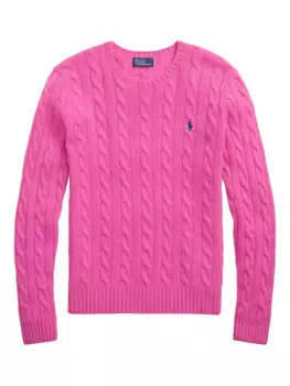 Свитер косой вязки Polo Ralph Lauren, розовый