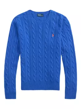 Свитер косой вязки Polo Ralph Lauren, синий