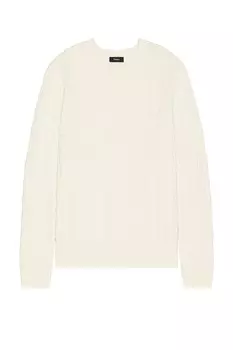 Свитер косой вязки Theory, белый