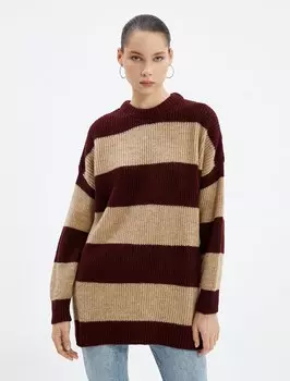 Свитер Koton, цвет Beige/Bordeaux