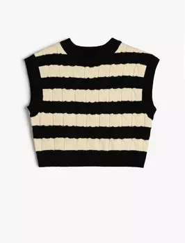 Свитер Koton, цвет Ecru/Black