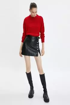 Свитер - Красный - Классический крой Koton